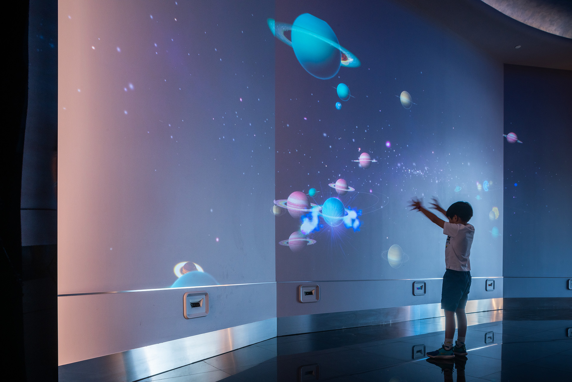 Interactive wall - Space Hotel in Pattaya