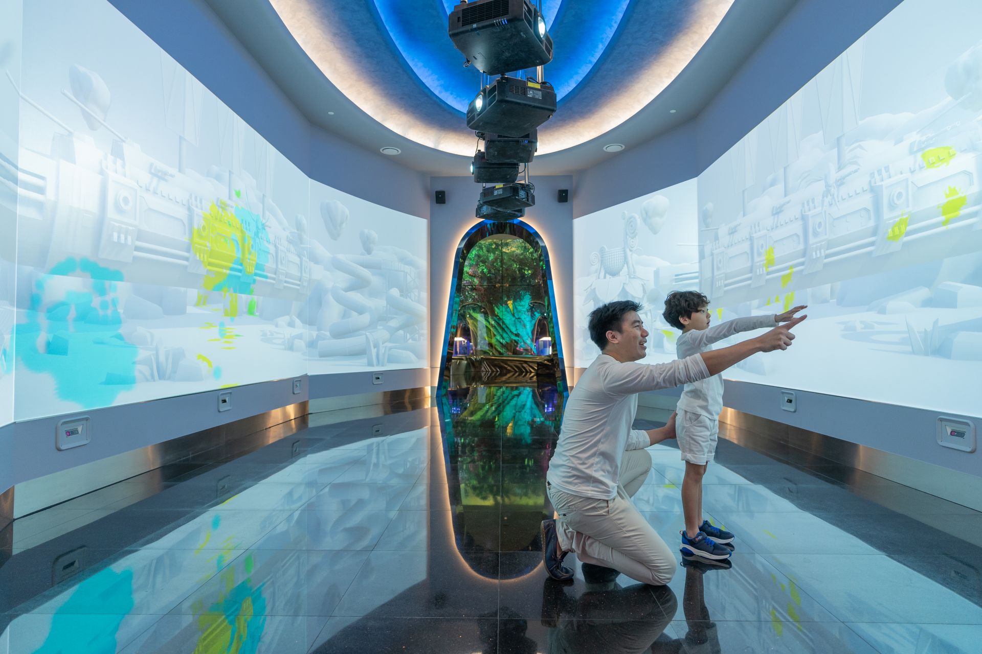 Interactive Wall System Interaktive Wand - Space Hotel in Pattaya